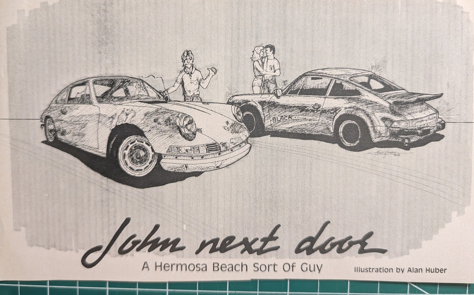 ภาพวาด Porsche 911 "John next door" โดย Alan Huber (1980)