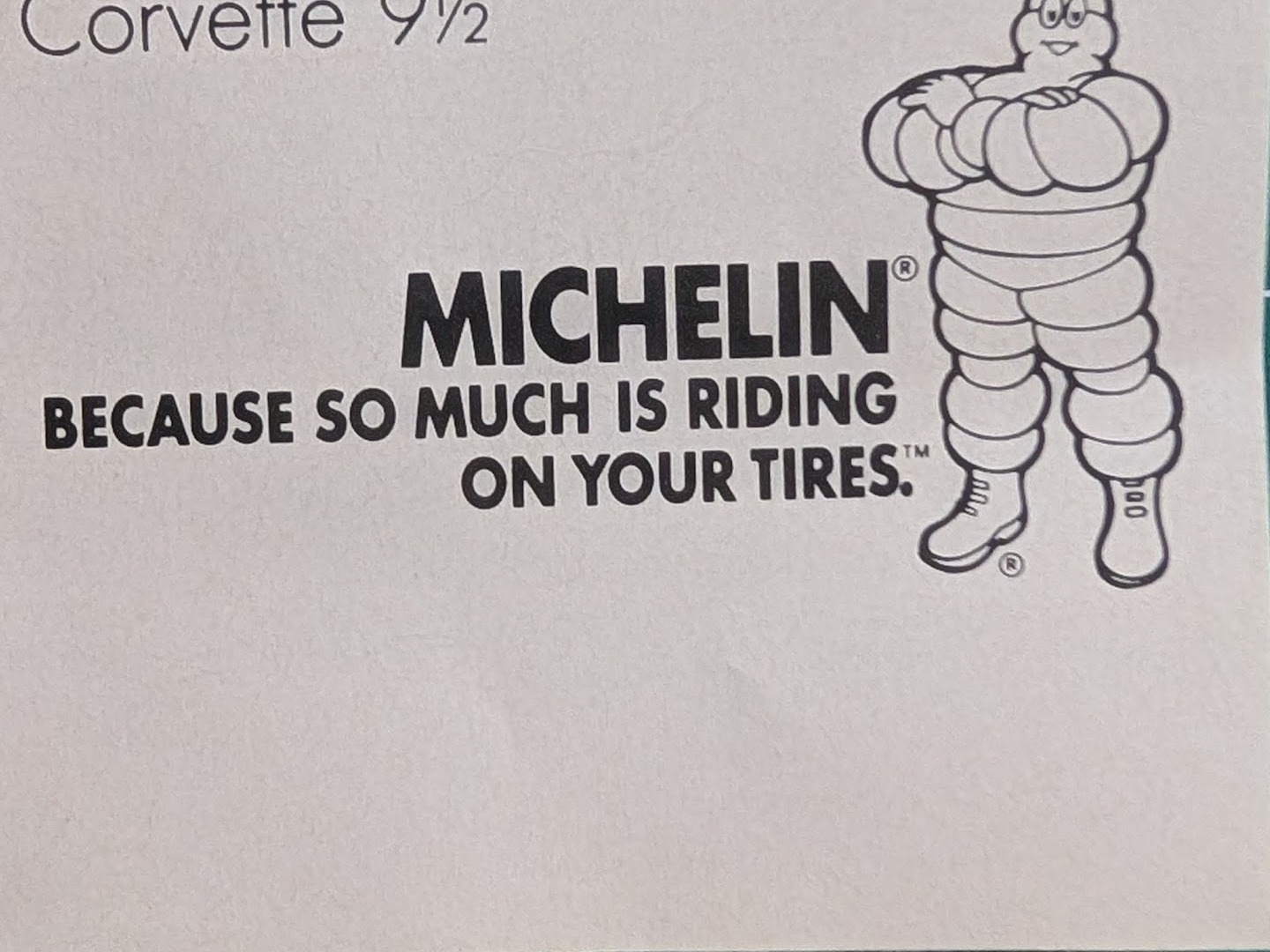 การ์ด Michelin — Bibendum "Because so much is riding on your tires"